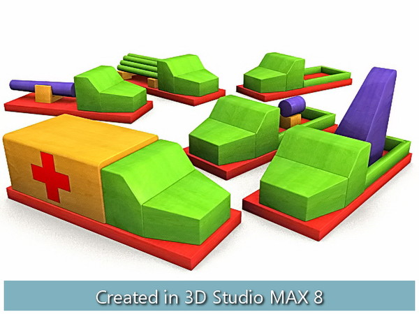 wooden toys cradle house 3d max - Wooden Toys... by I_Megaman_I